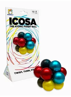 گجت، فیجت و سرگرمی اسپینر Icosa The Atomic Fidget Ball Twist Turn Fidget! 