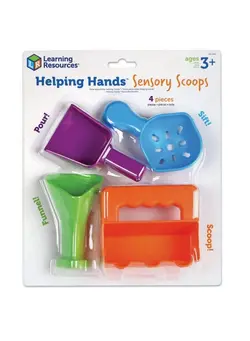 اسباب‌بازی‌های کودک و نوپا سایر Helping Hands Sensory Scoops 4 Pieces Ages 3+ Fine Motor Skills Toys For Children Toddlers Bin Tool Set 