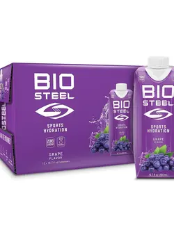 مکمل‌های ورزشی تنقلات و نوشیدنی‌های ورزشی BioSteel Sports Drink, Sugar-Free with Essential Electrolytes, Grape, 500ml, 12-Pack