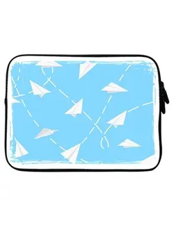 کیف، کوله‌پشتی و چتر کیف و کوله لپ تاپ Paper Planes Designer Sleeve With Strap For Laptops 15inch Blue/White 