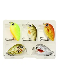 ماهیگیری طعمه و قلاب 5-Piece Luya Fresh Small Fat Bait Fishing Hook 2.5 x 1 x 1centimeter 