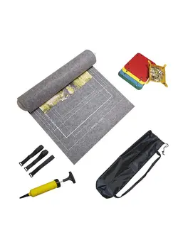 پازل سایر Puzzle Mat Roll Up, 1500 Pieces Saver Large Puzzles Board for Adults Kids, Storage and Transport, with Premium Pump Glue Felt Mat, Inflatable Tube Holder, Organizer Pad Keeper (Gray) 