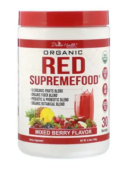 ویتامین‌های خوراکی مکمل‌های سلامت قلب Organic Red SupremeFood - Mixed Berry - 180 g