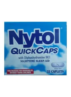 ویتامین و ساپلیمنت مکمل‌های گوارشی Nighttime Sleep Aid Quick Caps With Diphenhydramine Hcl Mg Caplets 32 Tablets