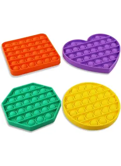 گجت، فیجت و سرگرمی پاپ ایت 4-Piece Push Pop Bubble Fidget Sensory Toy 
