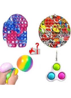 گجت، فیجت و سرگرمی پاپ ایت 3-Piece Pop Bubble Sensory Decompression Toy 