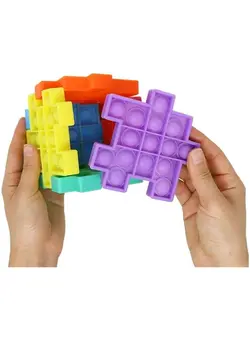 گجت، فیجت و سرگرمی پاپ ایت 6-Piece Magic Cube Push Pop Fidget Sensory Toys 