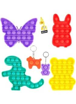 گجت، فیجت و سرگرمی پاپ ایت 6-Piece Push Pop Fidget Bubble Sensory Toy 