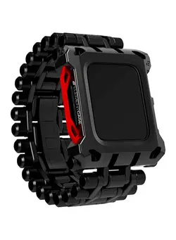 لوازم جانبی ساعت بند Element Case Black Ops Watch Band for Apple Watch Series 7/8 (45mm) Heavy Duty, Boldly Unique, Metal Watch Band w/ adjustable sizing links Black (EMT-522-258AZ-01) 
