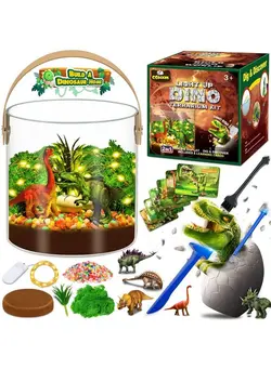 یادگیری و آموزشی سایر Lightup Dinosaur Terrarium Kit For Kids And Dino Egg Dig Kit Kids Birthday Gifts For Kids Dinosaur Toys For Kids Ages 312 Kids Science Kits Craft Kits And Creative Gifts For Kids 4 5 6 7 8 9 10 