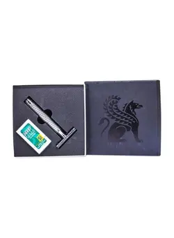 مردانه تیغ و ماشین اصلاح بدن Double Edge Safety Razor Blade Set Silver 