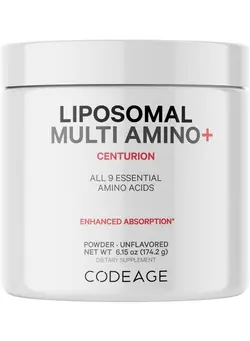 ویتامین و ساپلیمنت دمنوش و مکمل‌های گیاهی Multi Amino+ Bcaa Powder Supplement Eaa Supplement All 9 Essential Amino Acids Branchedchain Amino Acid Sport Pre & Post Workout Muscles Recovery Liposomal Delivery Nongmo 6.15 Oz