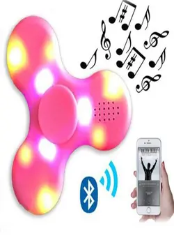 گجت، فیجت و سرگرمی اسپینر Led Fidget Spinner With Bluetooth Speaker 60g 