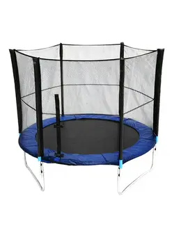 بازی‌های فضای باز و تجهیزات پارک ترامپولین Trampoline With Enclosure Net 8feet 