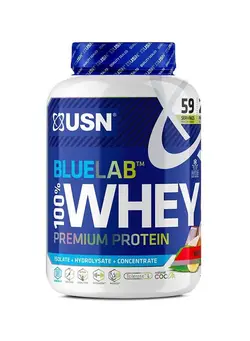 مکمل‌های ورزشی پروتئین USN Blue Lab Whey Wheytella 2kg, Premium Whey Protein Powder, Scientifically-formulated, High Protein Post-Workout Powder Supplement with Added BCAAs