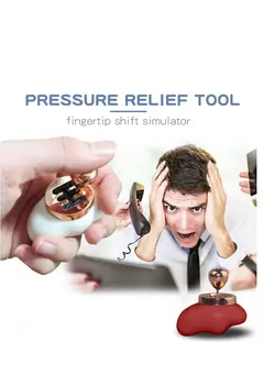 گجت، فیجت و سرگرمی اسپینر KASTWAVE Mini Fingertips Decompression Artifact Simulation Car Changing Gear Manual Shift-Novelty Anti-Stress Fidget Spinner Toys for Kids and Adults (White) 