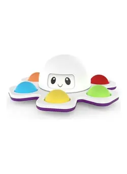 گجت، فیجت و سرگرمی اسپینر Face-changing Octopus Bubble Music Gyro Decompression Toy 9x4cm 