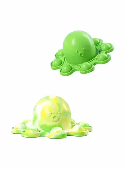 گجت، فیجت و سرگرمی اسپینر Flipped Octopus Pop Fidget Squishy Toy 9x5x4.2cm 