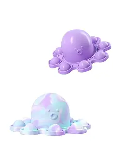 گجت، فیجت و سرگرمی اسپینر Flipped Octopus Pop Fidget Squishy Toy 9x5x4.2cm 