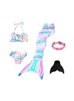 شنا مایو 5-Piece Mermaid Swimming Suit Set 
