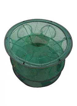 ماهیگیری تجهیزات ماهیگیری Hand Throw Automatic Folding Round Shrimp Cage 