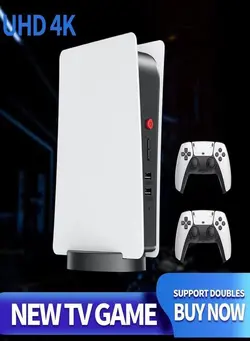 بازی کامپیوتری و کنسول کنسول Tv Game Box Double Wireless Gamepad 15000 Classic Games HDMI Output Nintendo PS1 M5 