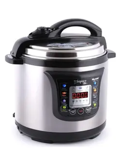 پلوپز، زودپز و آرام‌پز زودپز Palson Sapore Plus Electric Pressure Cooker, Silver, 8 Litre, 1200W, 3 Year Warranty 