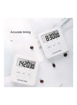 ظروف و تجهیزات آشپزخانه اکسسوری و تجهیزات آماده سازی Kitchen Cooking Baking Time Control white 8.5x7.9x2.2cm 