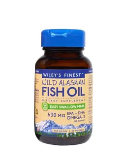 ویتامین و ساپلیمنت مکمل‌های گوارشی Wild Alaskan Fish Oil Easy Swallow Minis 450 mg Dietary Supplement - 60 Softgels