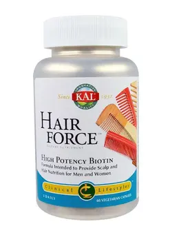 ویتامین و ساپلیمنت مکمل‌های گوارشی Hair Force High Potency Biotin Formula - 60 Veggie Caps
