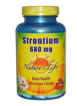 ویتامین و ساپلیمنت مکمل‌های گوارشی Strontium Bones Health Strontium Citrate - 60 Tablets