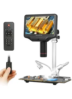دوربین فیلم‌برداری و عکاسی سایر Andonstar AD407 PRO 7inch LCD Display Electron Microscope 4 Megapixel Industrial Microscopes 