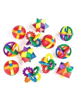 گجت، فیجت و سرگرمی اسپینر Party Favors For Kids Fun Puzzle Balls Goody Bag Fillers Treasure Box Prizes For Classroom Carnival Prizes Fidget Brain Teaser Puzzles (12 Pack) Clear Instructional Videos Included! 