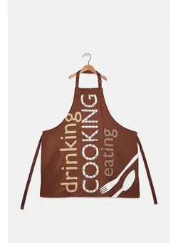 ظروف و تجهیزات آشپزخانه اکسسوری و تجهیزات آماده سازی Apron With Pocket 80 x 85 cm, Brown 