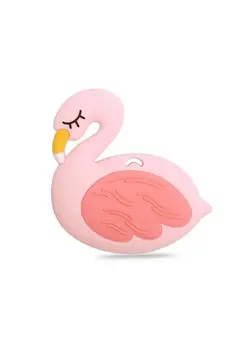 تغذیه و نگهداری کودک پستانک Flamingo Sensory Chew Teether For Boys And Girlsfood Grade Silicone Safety Chewy Teething Toy For Kids With Autism Adhdoral Motorteethingbiting Needs 