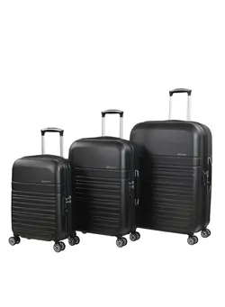 چمدان و ساک مسافرتی ست چمدان Eminent KF91 3Pcs Trolley Luggage Set Black 