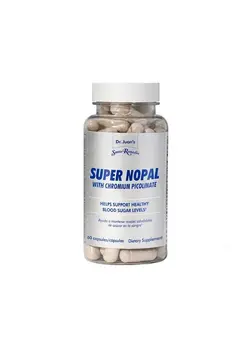 ویتامین و ساپلیمنت دمنوش و مکمل‌های گیاهی Super Nopal Helps Maintain Healthy Blood Sugar Levels Exclusive Formula With Nopal Chromium Picolinate Gymnema Sylvestre And Vanadyl Sulfate 60 Capsules (30 Servings)