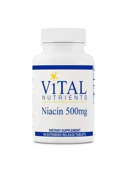 ویتامین و ساپلیمنت مکمل‌های گوارشی Niacin 90 Extendedrelease Tablets Per Bottle 500 Mg
