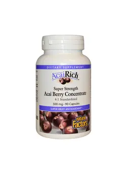 ویتامین و ساپلیمنت مکمل‌های گوارشی 90 Capsules AcaiRich Super Strength Acai Berry Concentrate