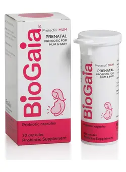 ویتامین و ساپلیمنت مکمل‌های مخصوص بانوان BioGaia Protectis Mum A Prenatal Probiotic Helpful for Mom & Baby 30 Capsules