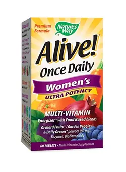 ویتامین و ساپلیمنت مکمل‌های مخصوص بانوان Alive! Once Daily Multi-Vitamin Supplement - 60 Tablets