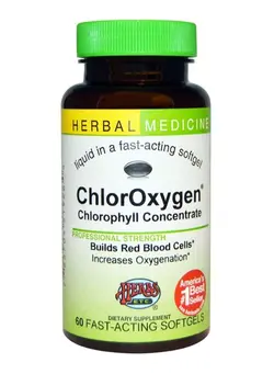 ویتامین‌های خوراکی مکمل‌های سلامت قلب Chlor Oxygen Chlorophyll Concentrate - 60 Fast-Acting Softgels