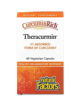 ویتامین و ساپلیمنت مکمل‌های گوارشی CurcuminRich Double Strength Theracurmin Dietary Supplement - 60 Capsules