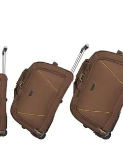 چمدان و ساک مسافرتی ساک مسافرتی 3 Piece Softside Duffel Bags Set Coffee 