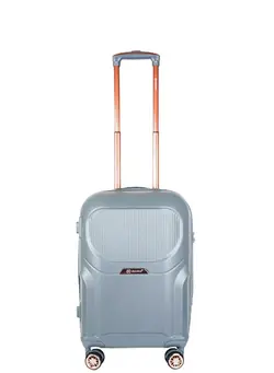 Trolley Luggage cabin sizebag   Hardside Expandable Lightweight Durable Suitcase bag Sets Double Spinner Wheels TSA Lock  grey  colour 