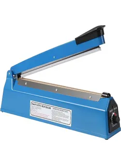 لوازم برقی آشپزخانه تجهیزات وکیوم مواد غذایی Heat Sealer Manual Bags Sealing Machine 8 Inch For Plastic Pe Pp With Extra Replace Element Grip 
