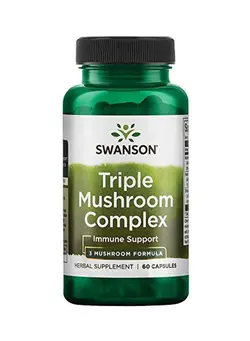 مکمل‌های تقویتی و تنظیمی گیاهی Triple Mushroom Complex - 60 Capsules
