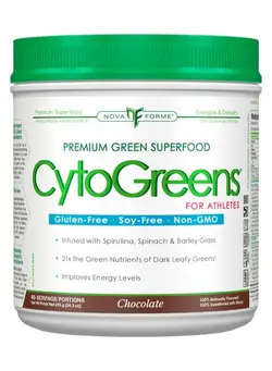 مکمل‌های ورزشی پروتئین Chocolate Flavour CytoGreens Premium Green Superfood For Athletes