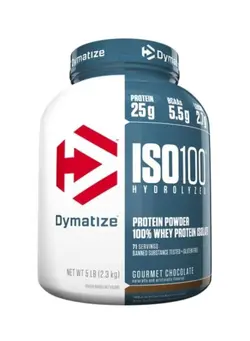 مکمل‌های ورزشی پروتئین ISO100 Hydrolyzed Protein Powder Drink Mix - Gourmet Chocolate Flavor - 2.3 KG
