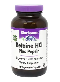 ویتامین و ساپلیمنت مکمل‌های گوارشی Betaine HCL Plus Pepsin Dietary Supplement - 180 Capsules